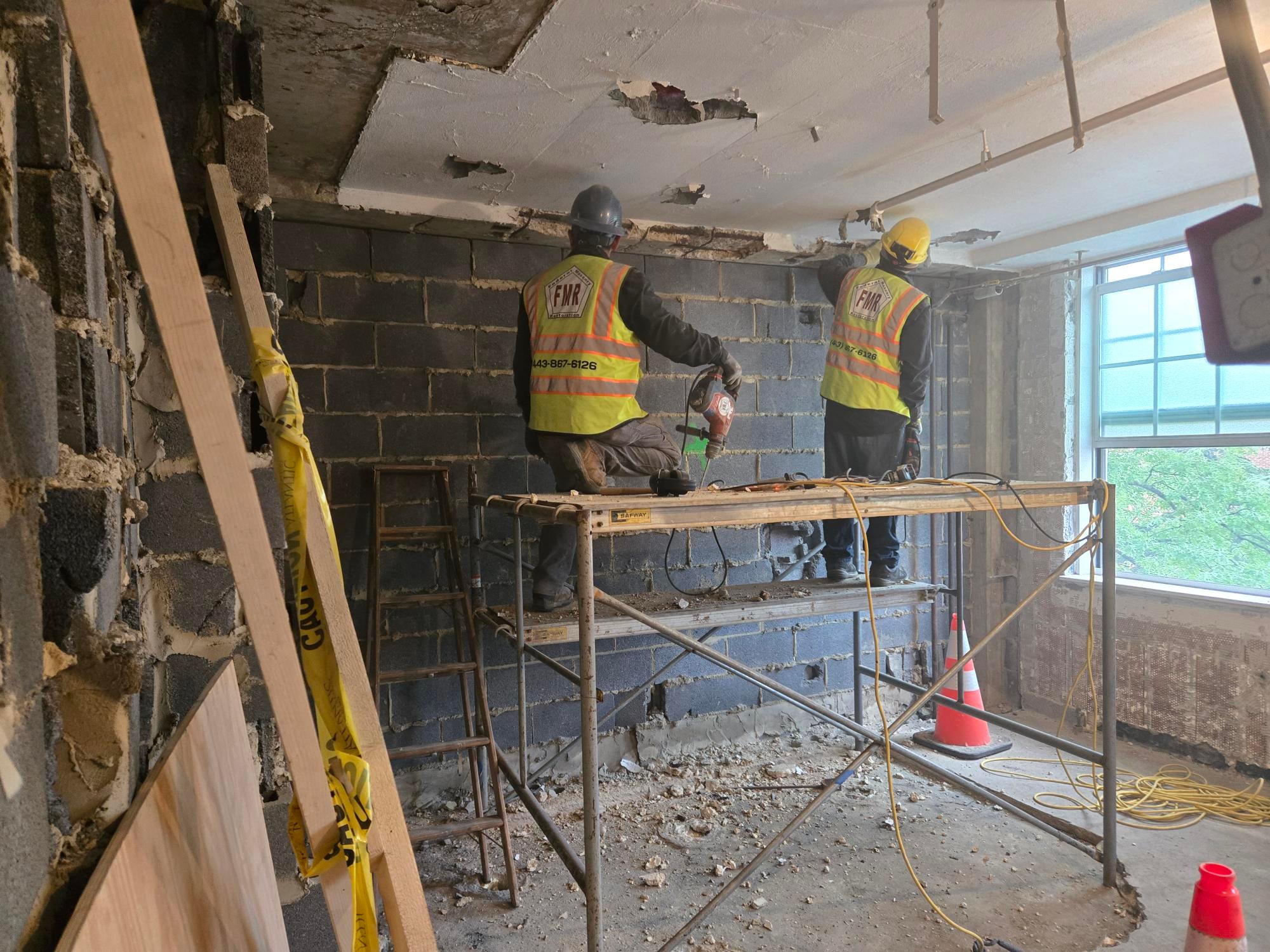 Chestertown lounge during constructions