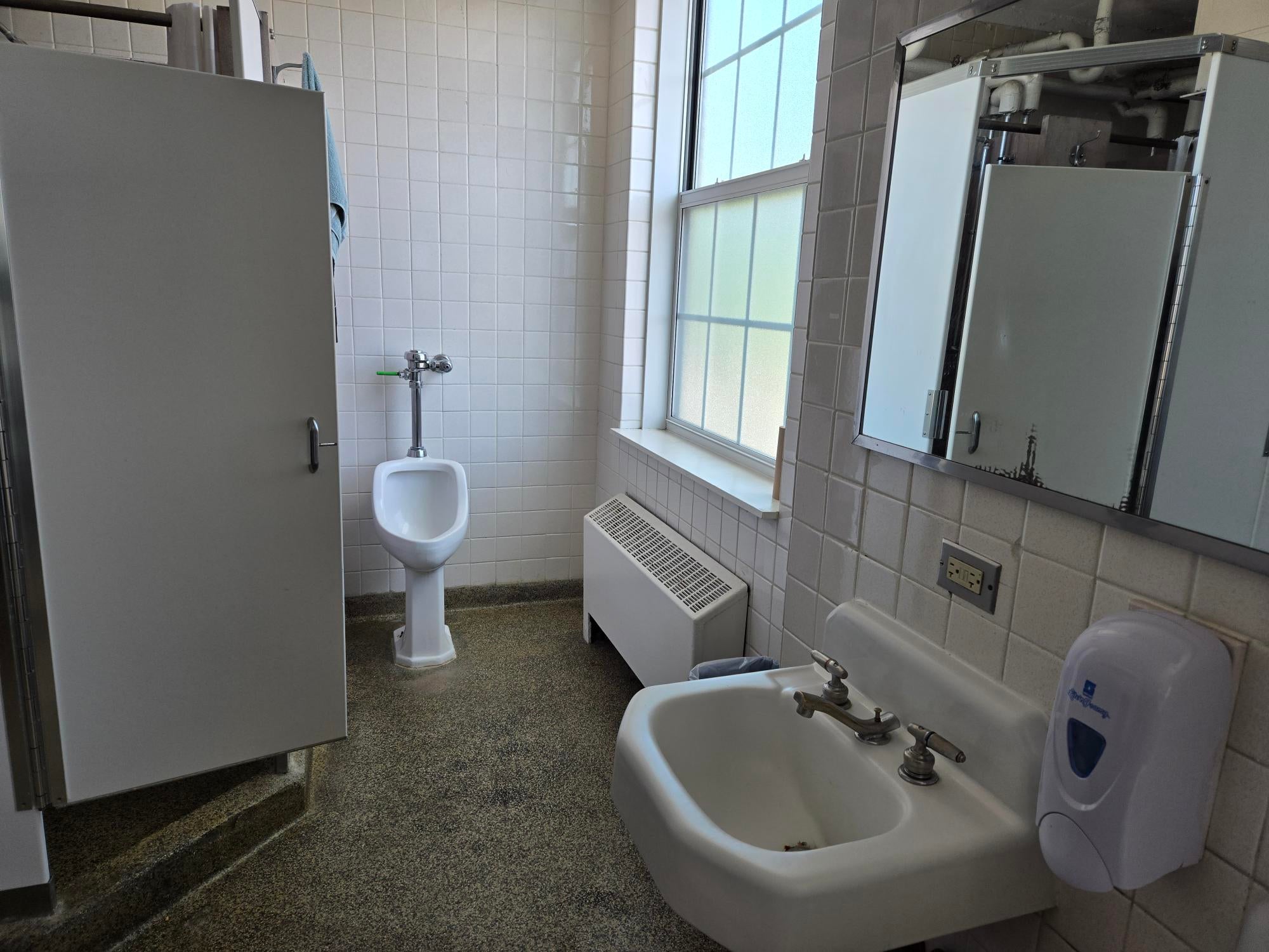 Chestertown bathroom view 2 - urinal/sink
