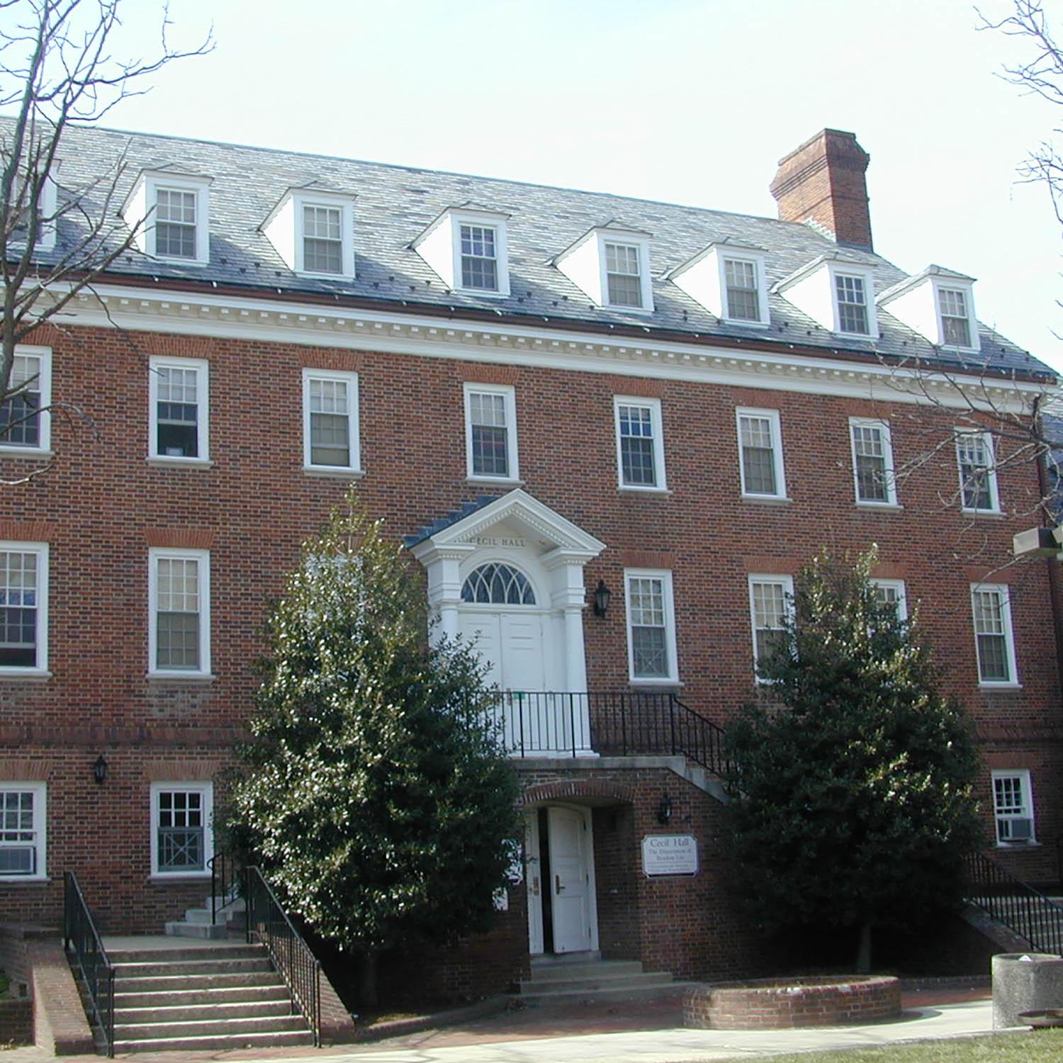 exterior of Cecil Hall