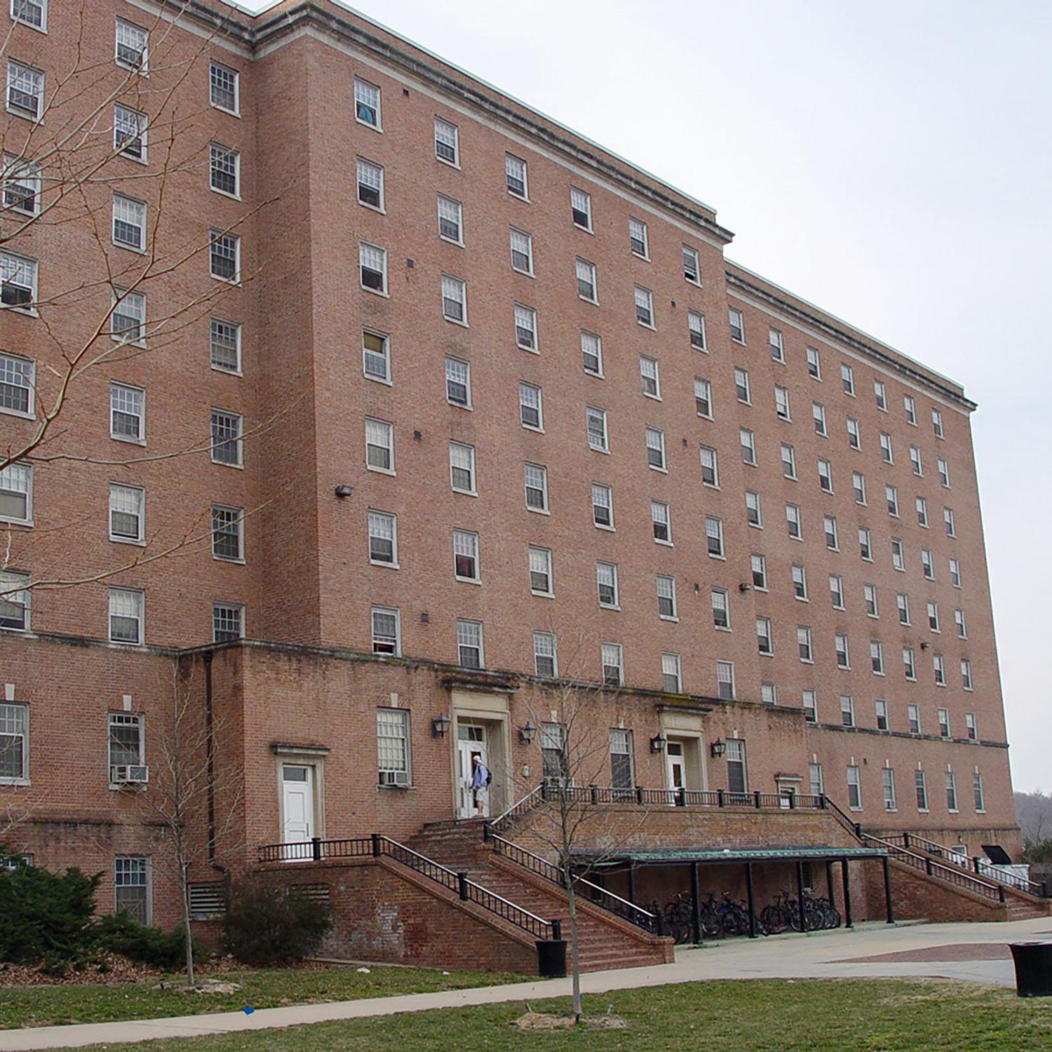 exterior of Ellicott Hall