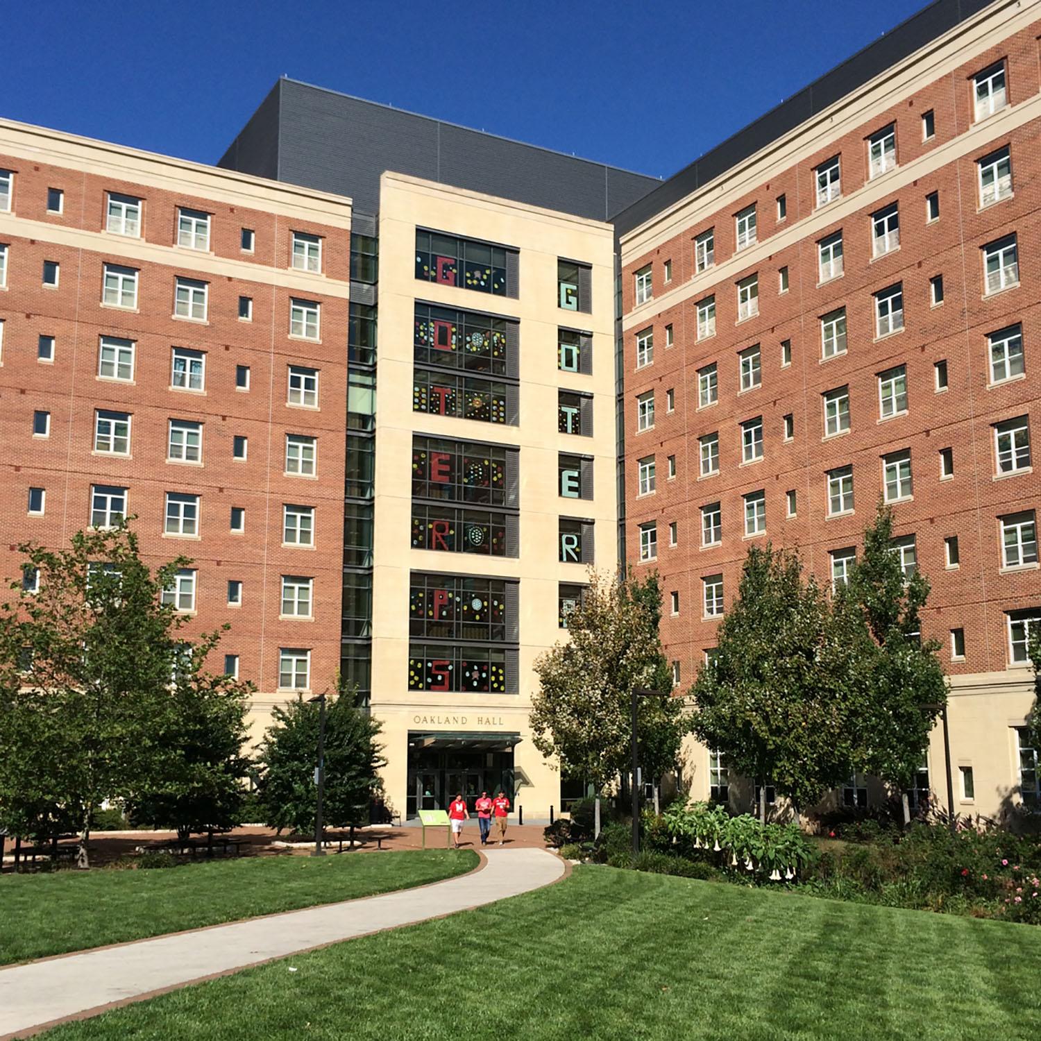 exterior of Oakland Hall