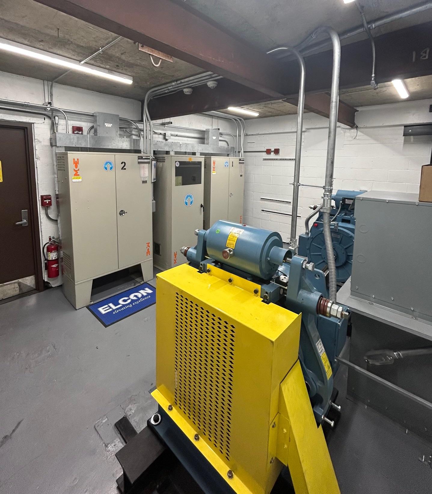 After - image of elevator machine room in Centreville