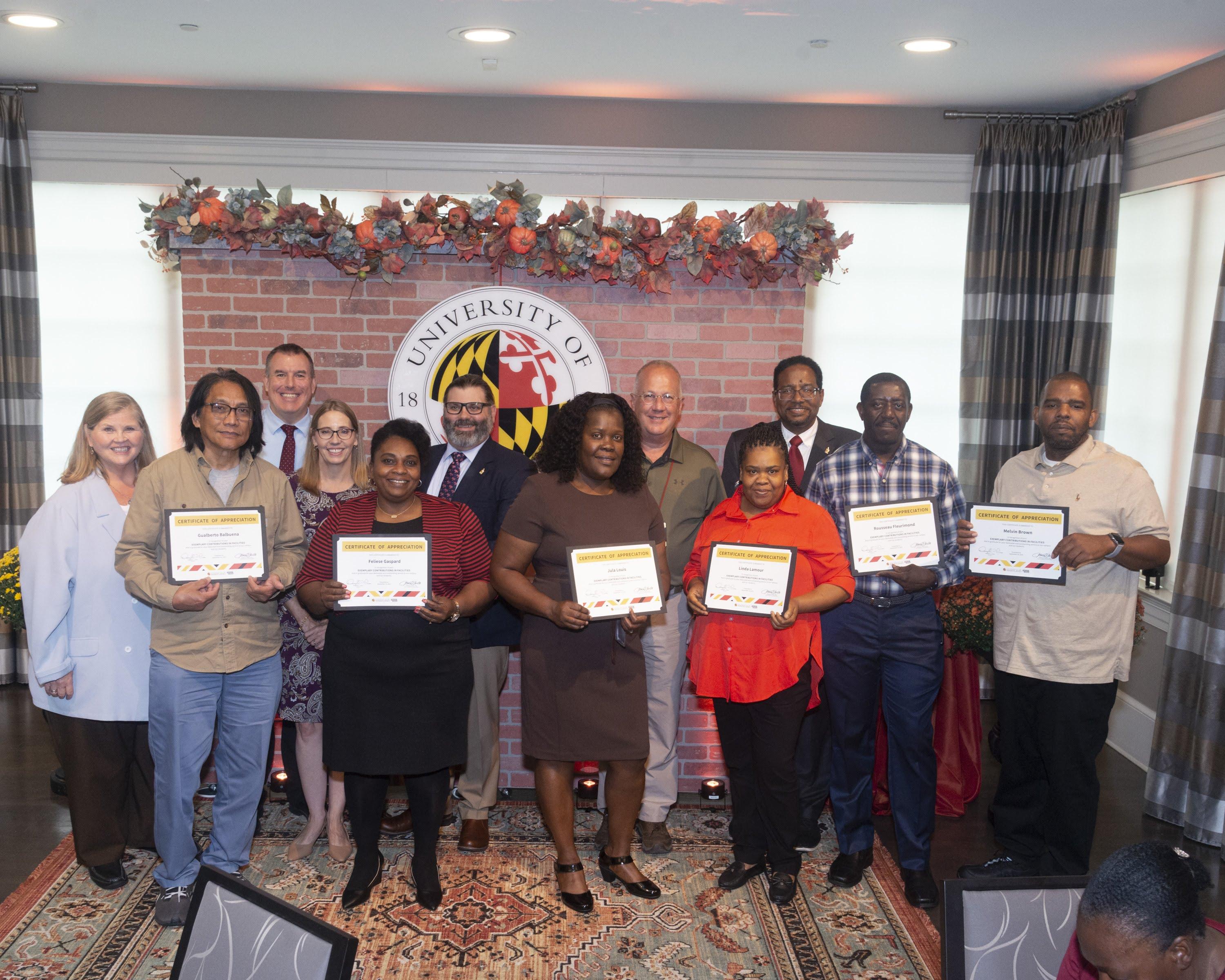 DRF housekeeping staff awarded certificate at President’s Luncheon
